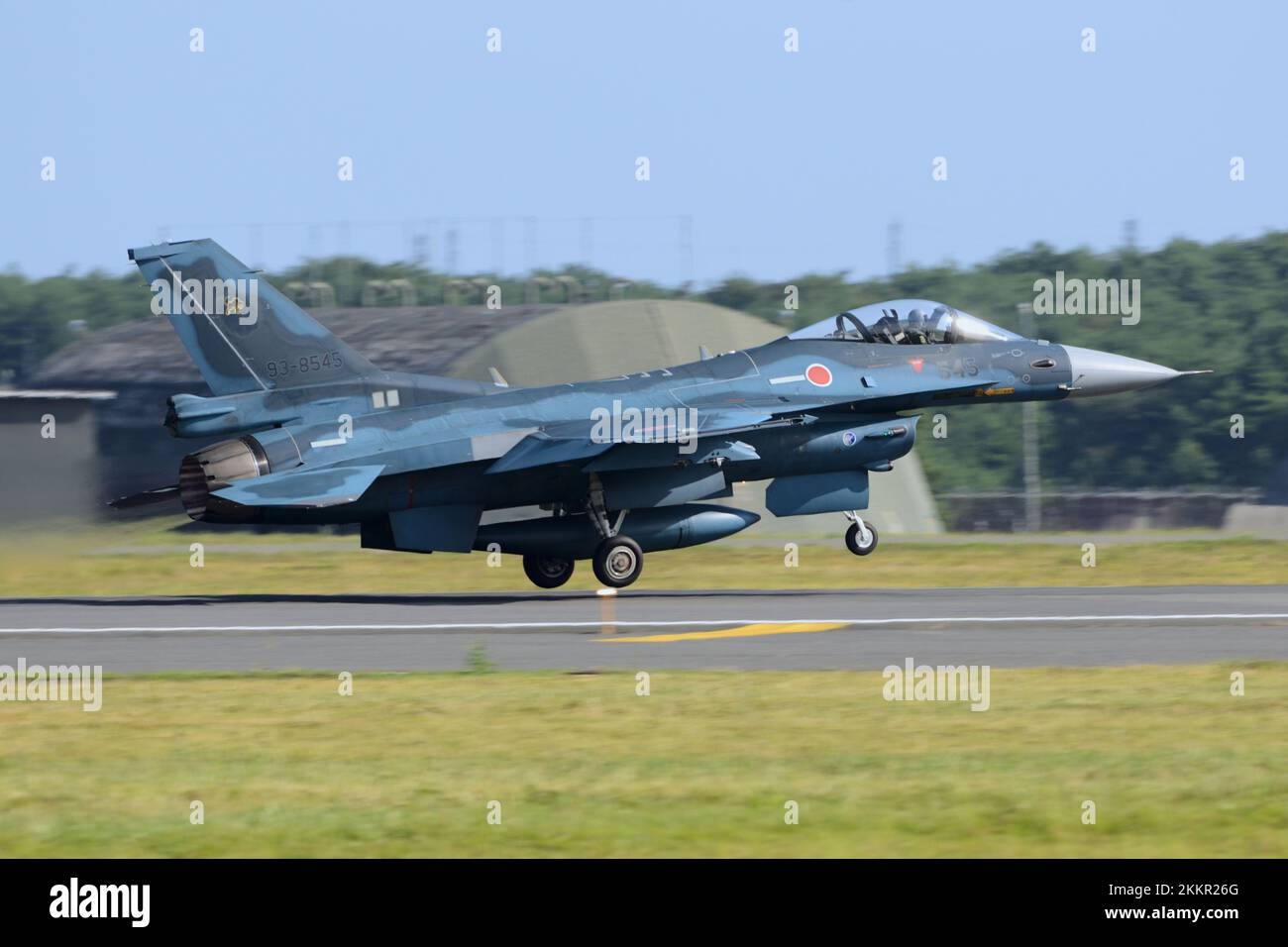 Präfektur Aomori, Japan - 07. September 2014: Japan Air Self-Defense Force Mitsubishi F-2A Multirole Fighter. Stockfoto