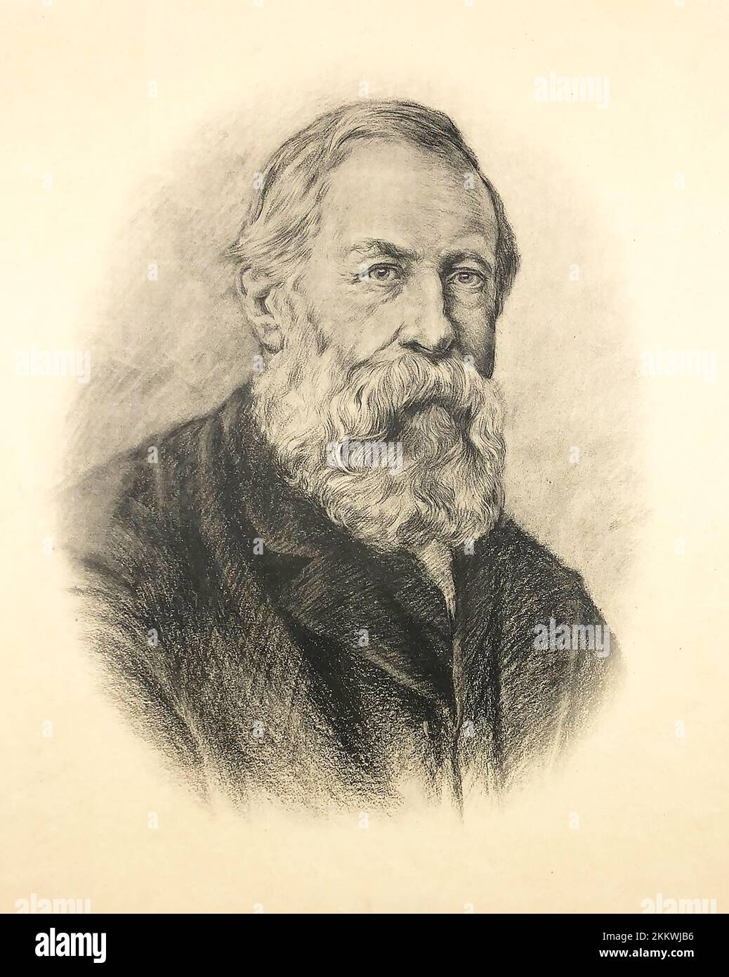 Porträt von Friedrich Engels. Stockfoto