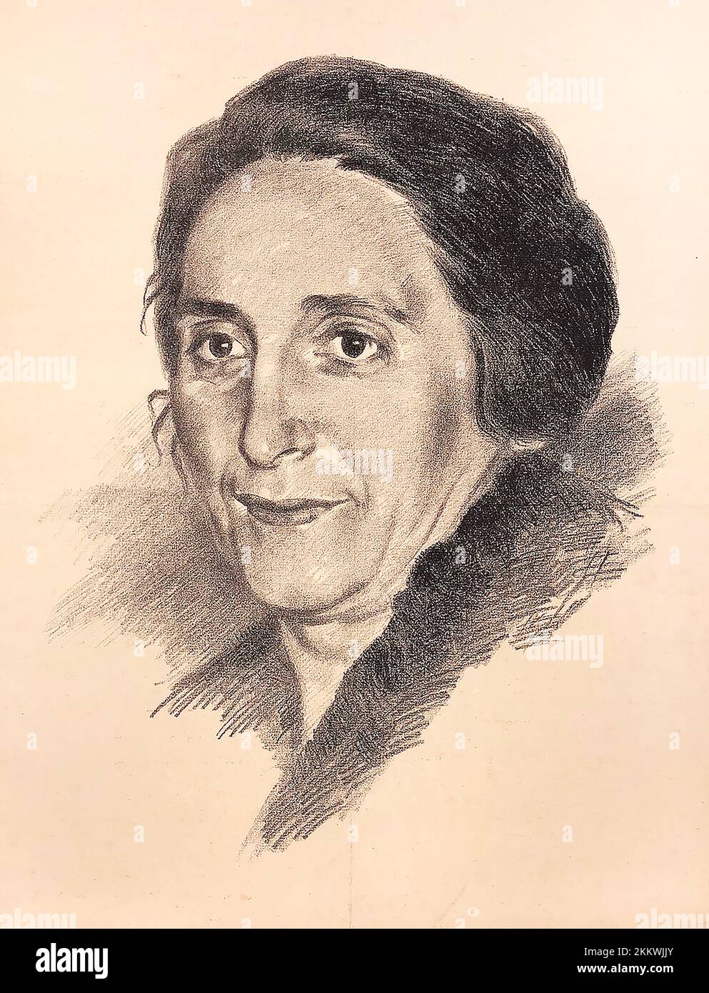 Isidora Dolores Ibarruri Gomez. Sie war eine spanische republikanische Politikerin im Spanischen Bürgerkrieg von 1936 bis 1939 und eine Kommunistin, die für ihren Slogan "No Pasaran" bekannt ist! („Sie dürfen nicht passieren!“) Ausgestellt während der Schlacht um Madrid im November 1936. Stockfoto