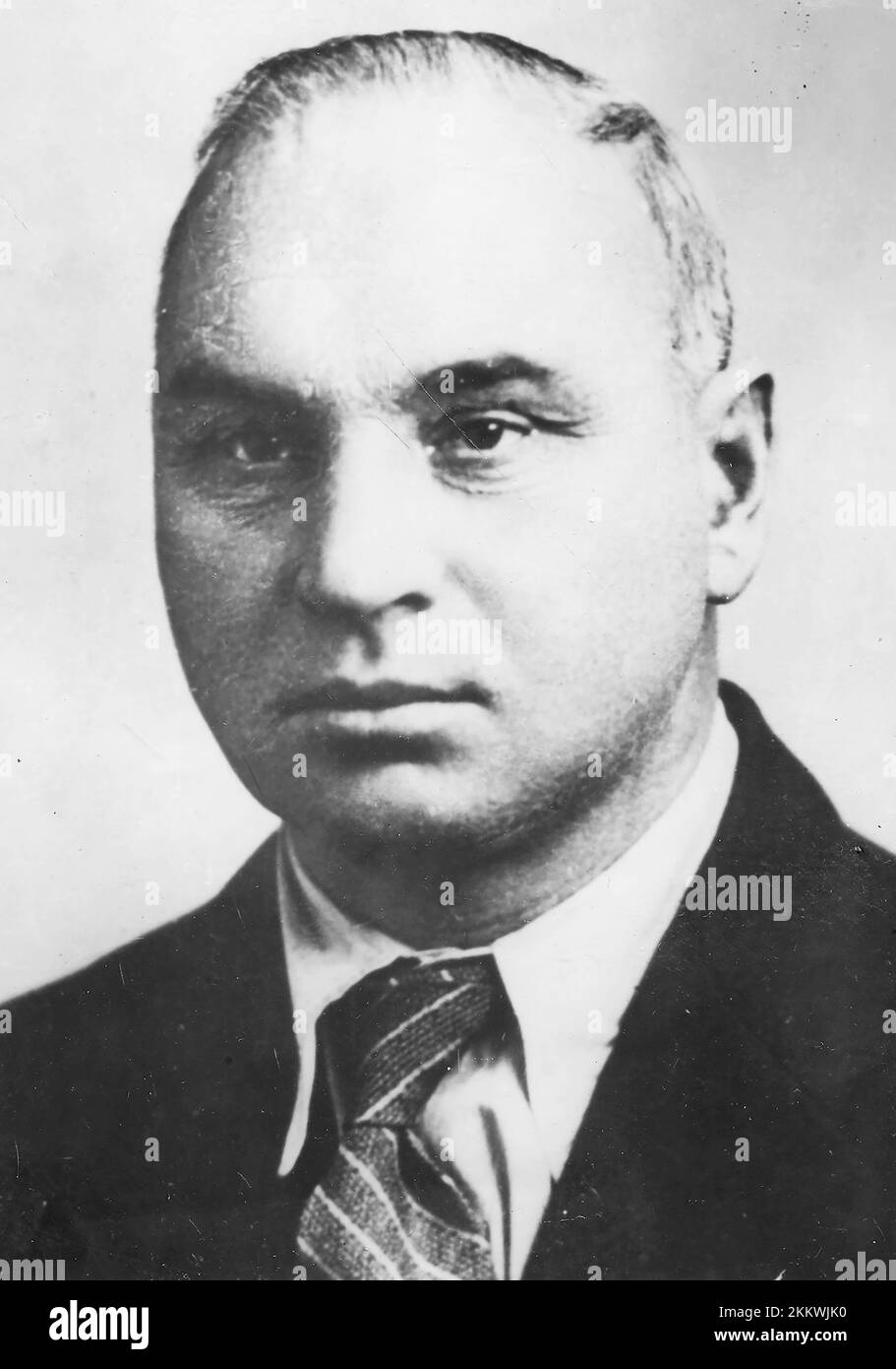 Josef Haken - Vorsitzender der Kommunistischen Partei der Tschechoslowakei. Stockfoto