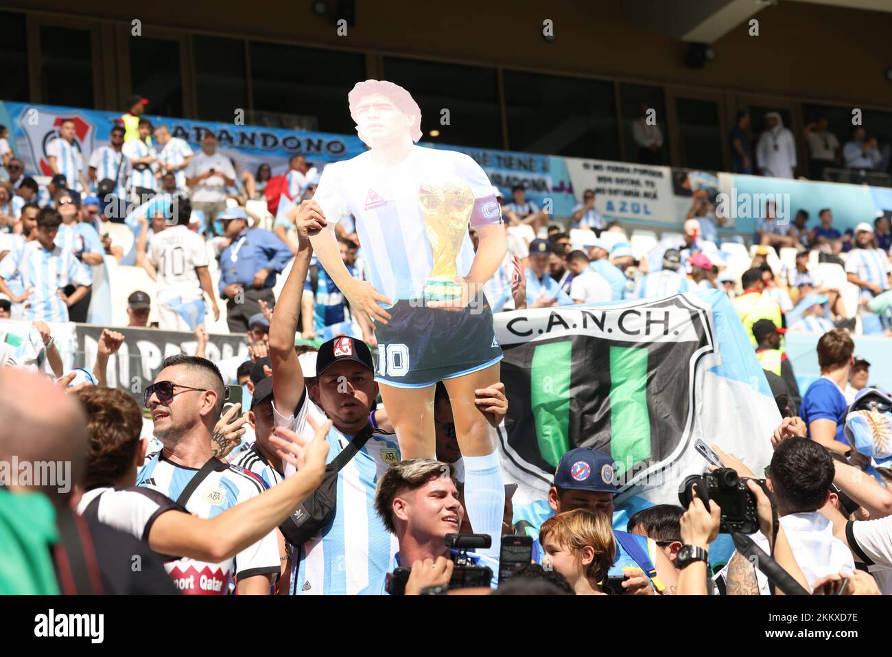 Doha, Katar. FIFA-Weltmeisterschaftsspiel 8 Argentinien gegen Saudi-Arabien. 22.. November 2022 Stockfoto