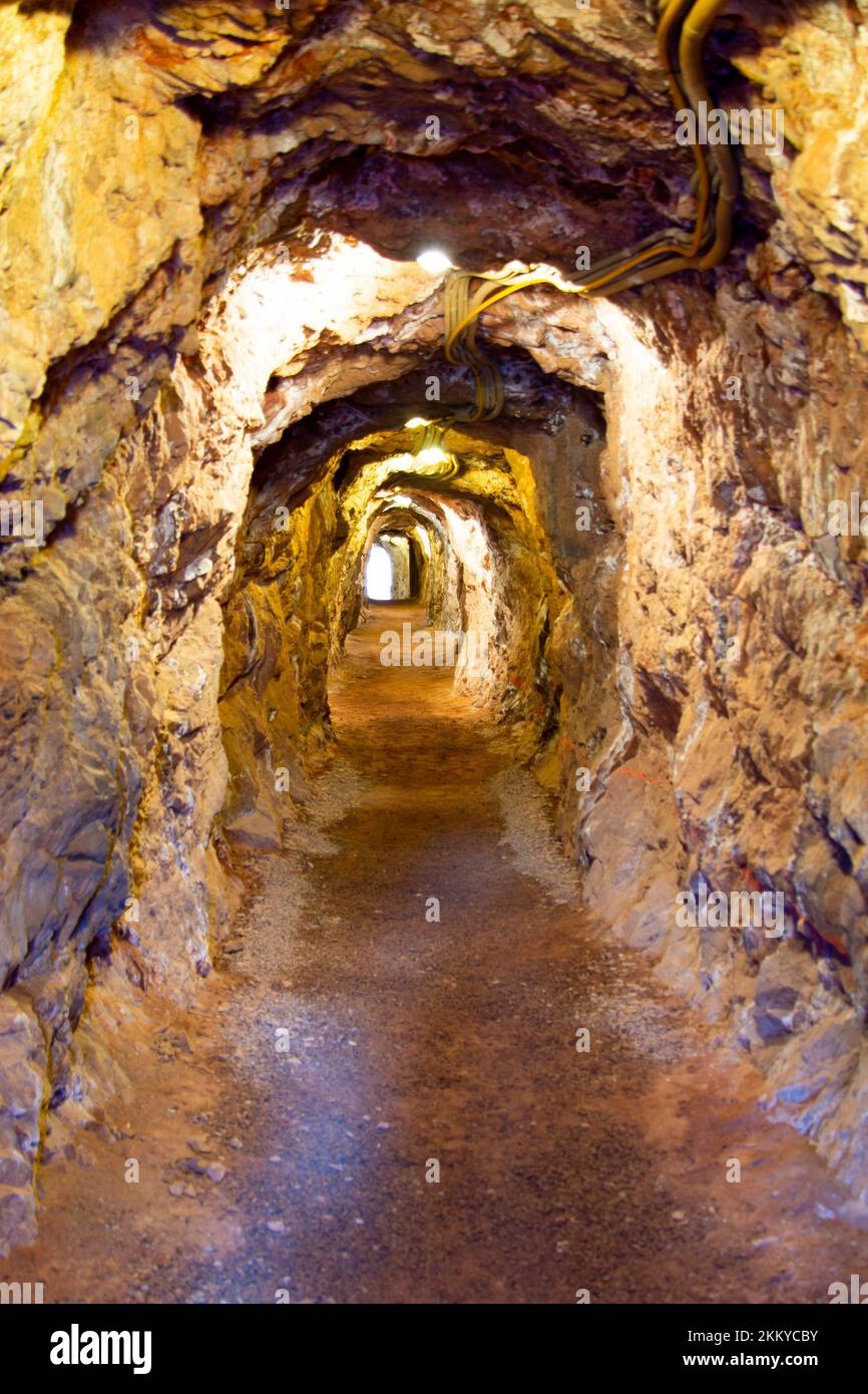 Alter Unterirdischer Tunnel - Blinman - Australien Stockfoto