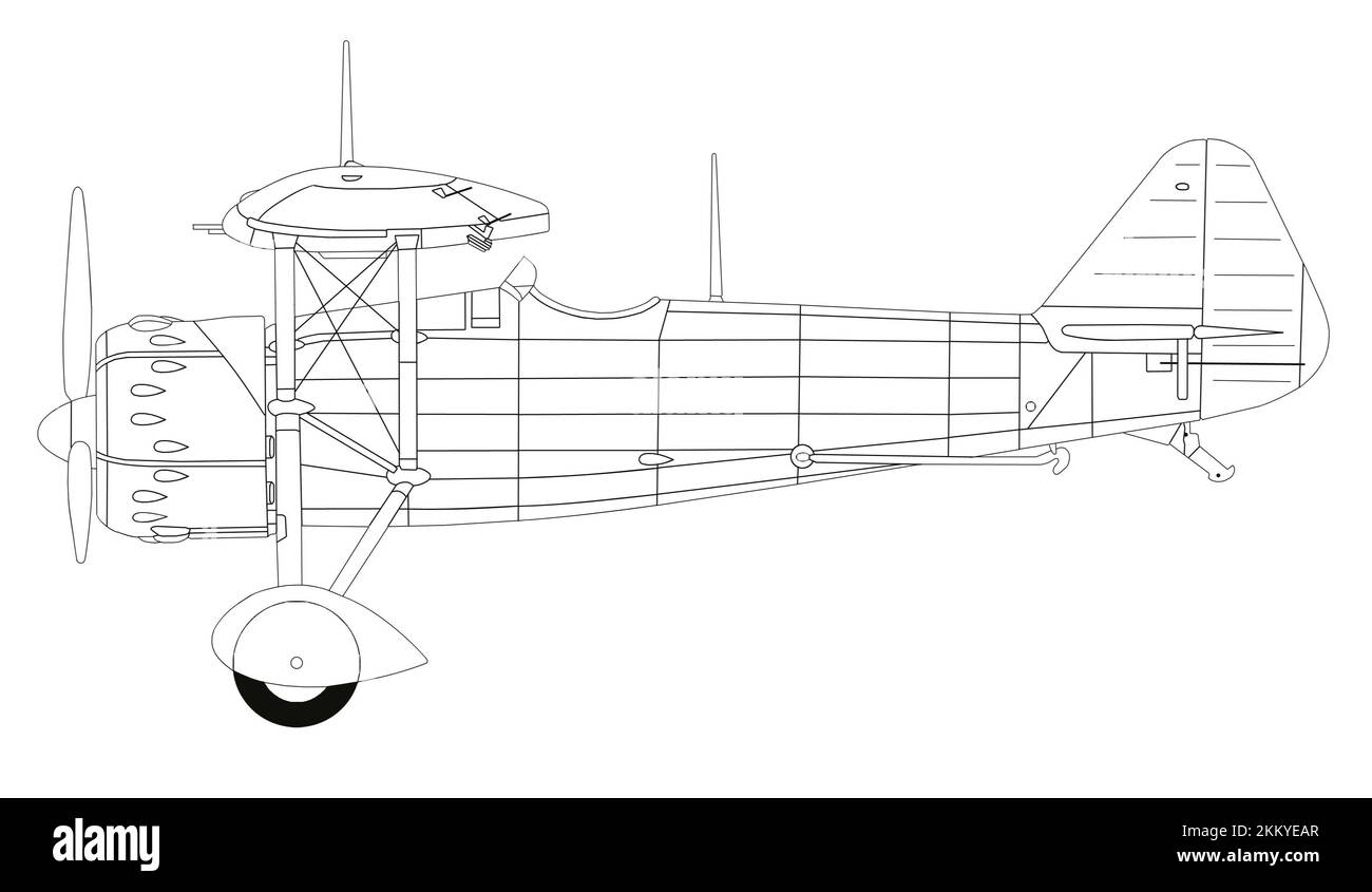 Dewoitine D.9 3 Stockfoto