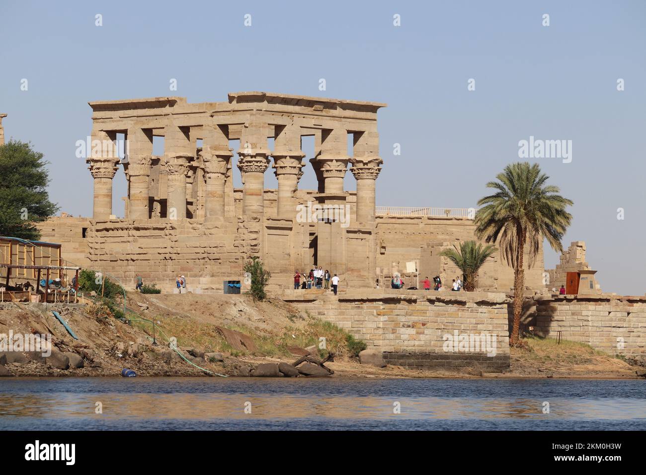 Philae-Tempel (Isis-Tempel) auf der Insel Agilika in Assuan, Ägypten Stockfoto