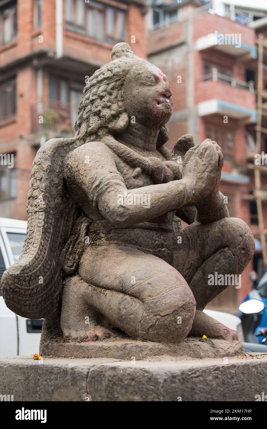 Kathmandu, Nepal - April 20,2022 : Patan Durbar Square befindet sich im Zentrum von Lalitpur. Patan ist eine der ältesten bekannten buddhistischen Städte. Das ist es Stockfoto