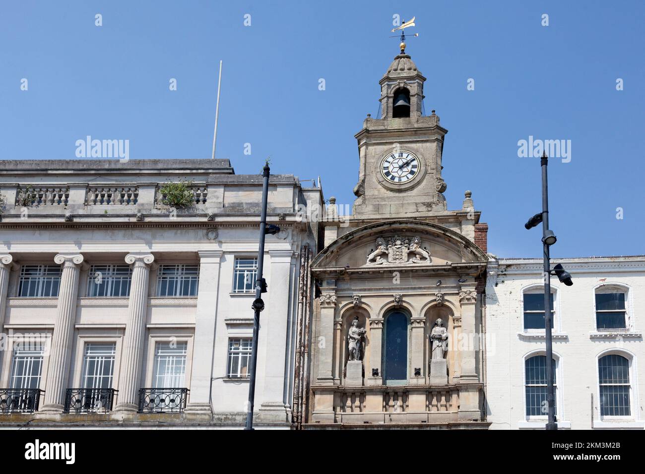 Die Markthalle, High Town, Hereford, Herefordshire Stockfoto