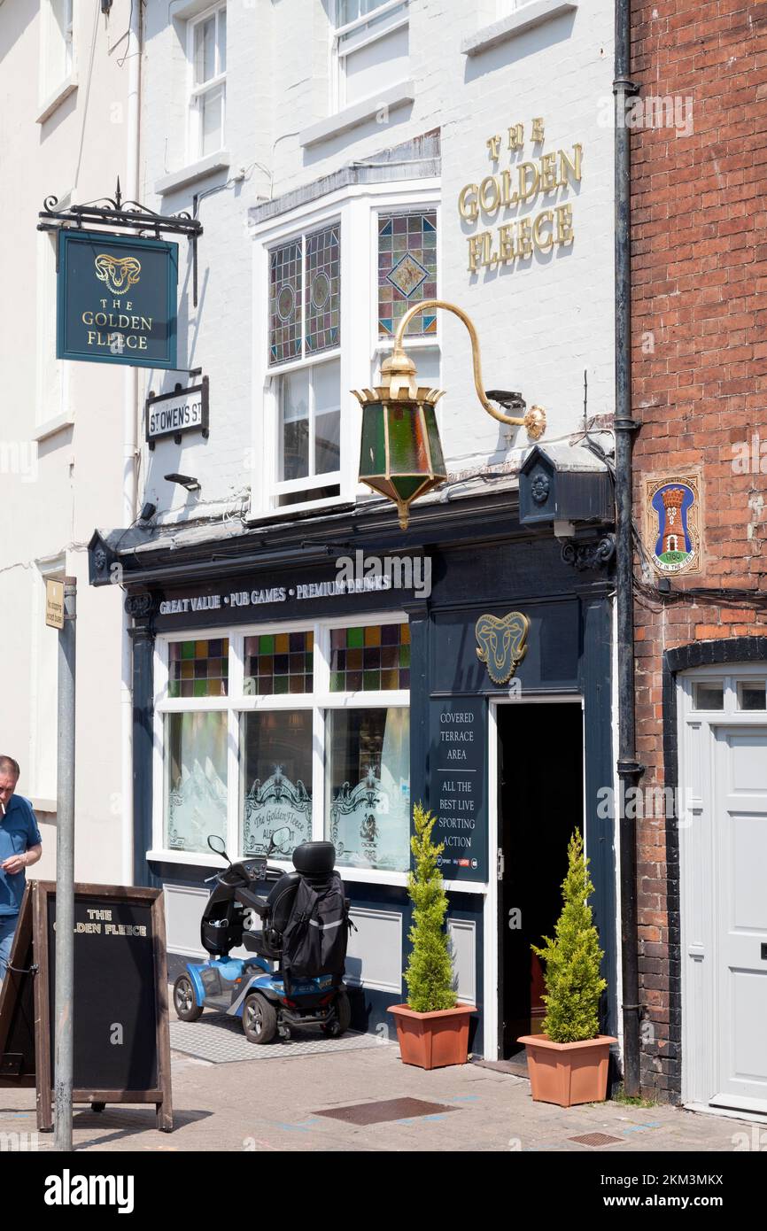 Der Golden Fleece Pub, Hereford, Herefordshire Stockfoto