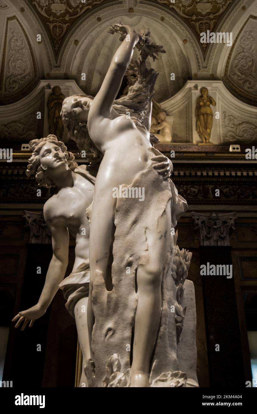 apollo und daphne von bernini Statue. bernini-Kunst im Museum in Rom. Stockfoto