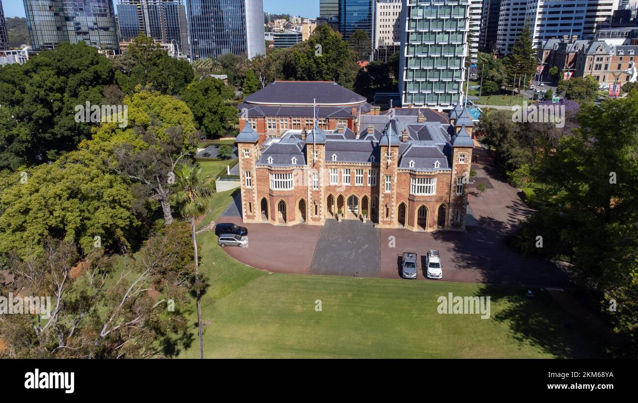 Government House, Westaustralien, CBD, Perth, WA, Australien Stockfoto