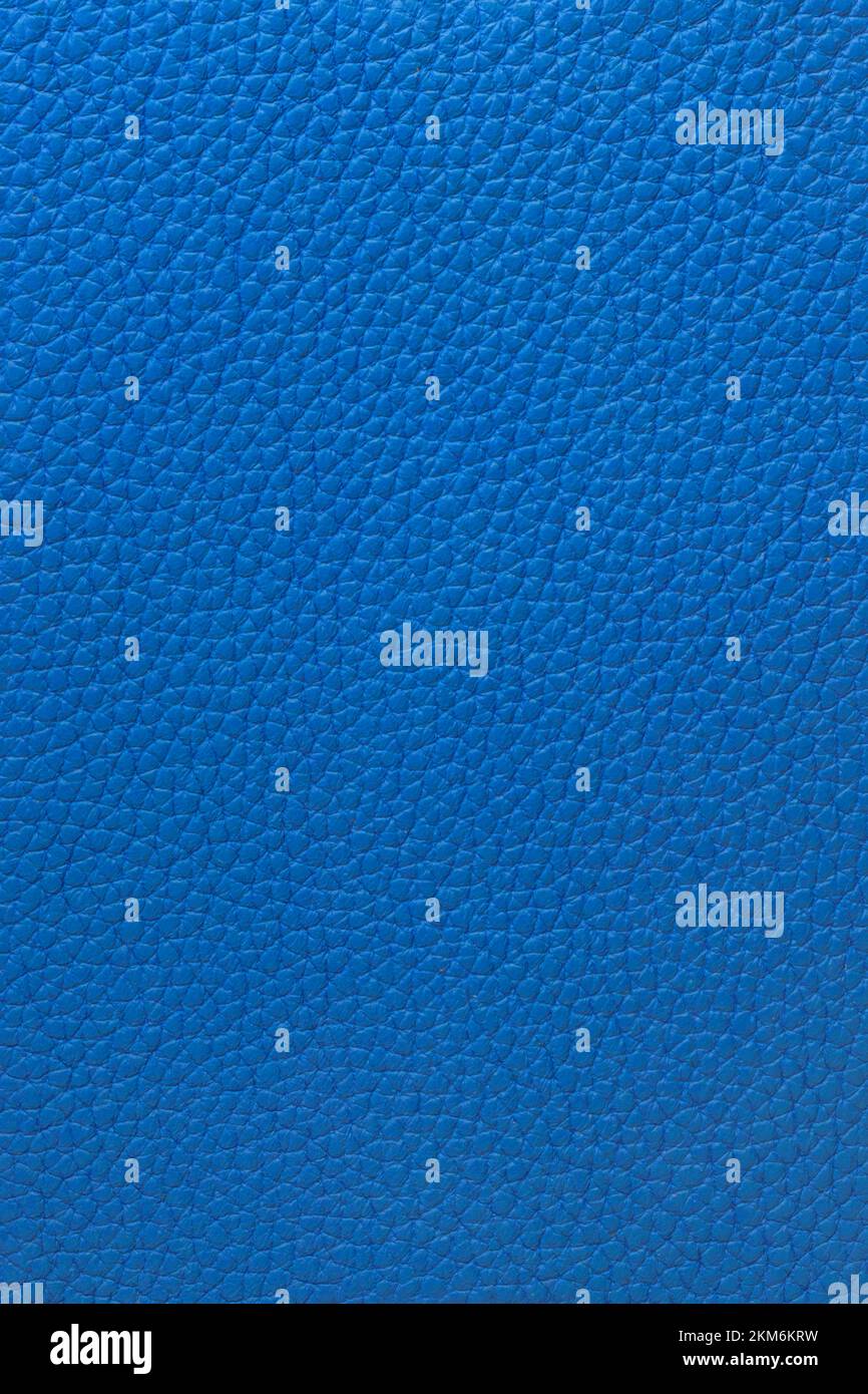 Blaues echtes Kalbsleder. Hintergrund mit Lederstruktur Stockfoto
