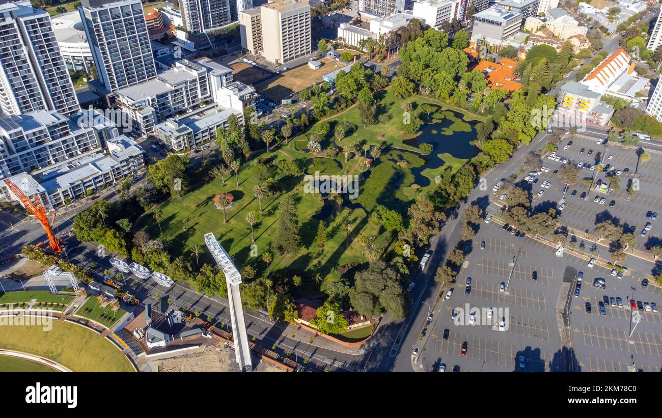 Queens Gardens, Perth, WA, Australien Stockfoto