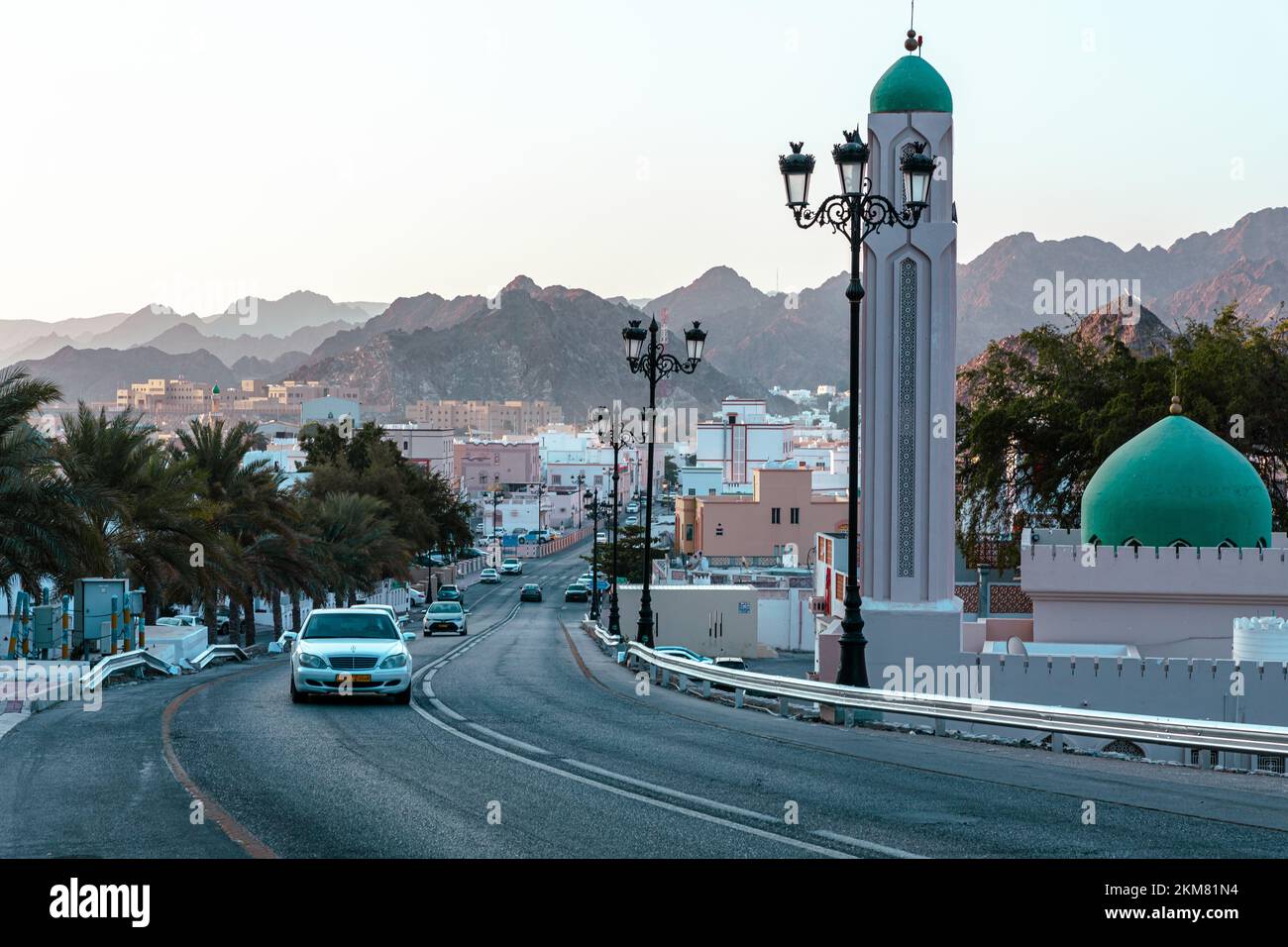 Traditionelle omanische Architektur. Sidab Stadt in der Nähe von Muscat, Oman. Arabische Halbinsel. Stockfoto