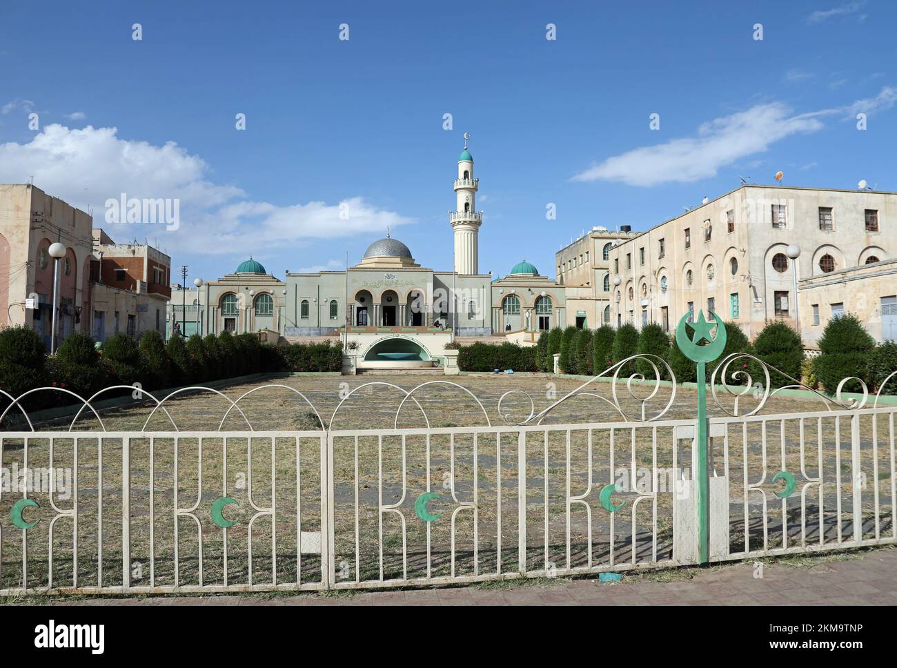 Italiener bauten die große Moschee von Asmara in Eritrea Stockfoto