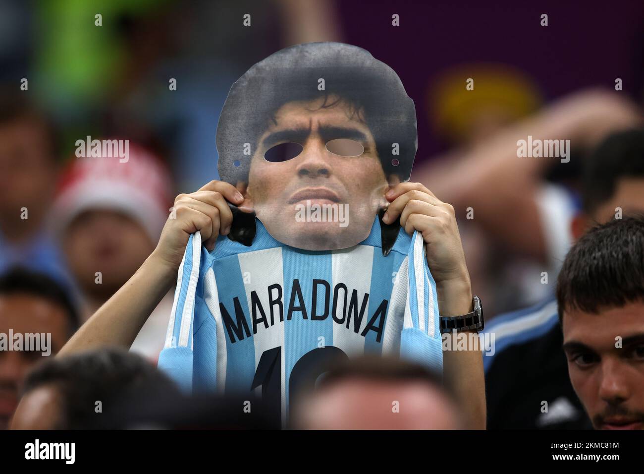 Lusail Ikonisches Stadion, Lusail, Katar. 26.. November 2022. FIFA Fußball-Weltmeisterschaft, Argentinien gegen Mexiko; Ausschnitt aus Diego Maradona in Lusail im legendären Stadion Credit: Action Plus Sports/Alamy Live News Stockfoto
