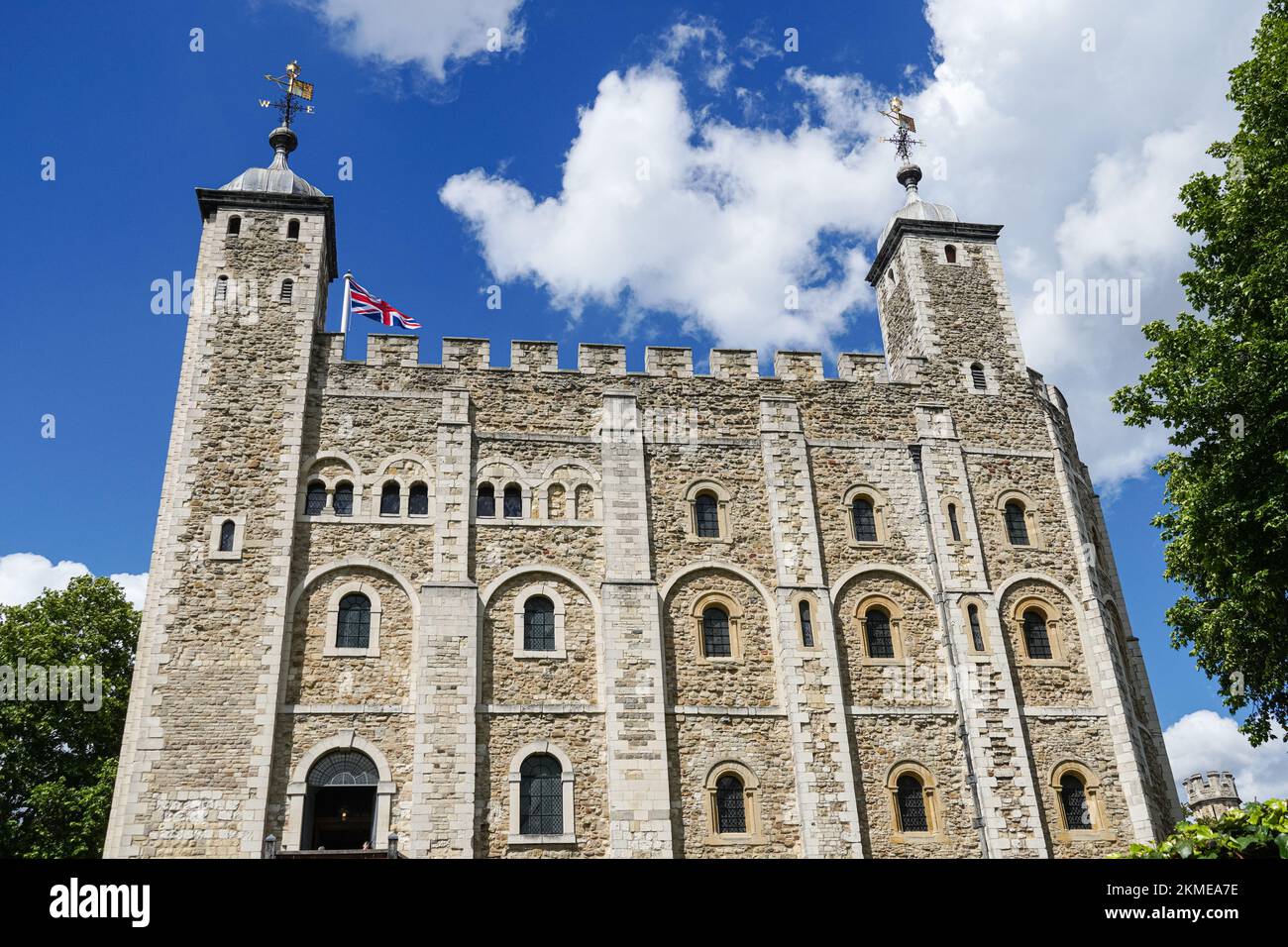 Der Weiße Turm im Tower of London, London, England, Vereinigtes Königreich Stockfoto