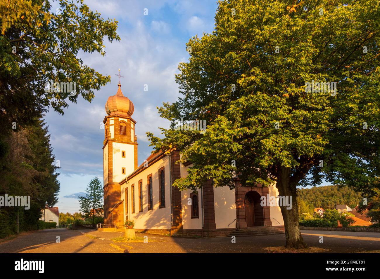 Wingen-sur-Moder (Wingen an der Moder): kirche Saint-Félix-de-Cantalice im Elsass, Bas-Rhin (Unterelsass), Frankreich Stockfoto