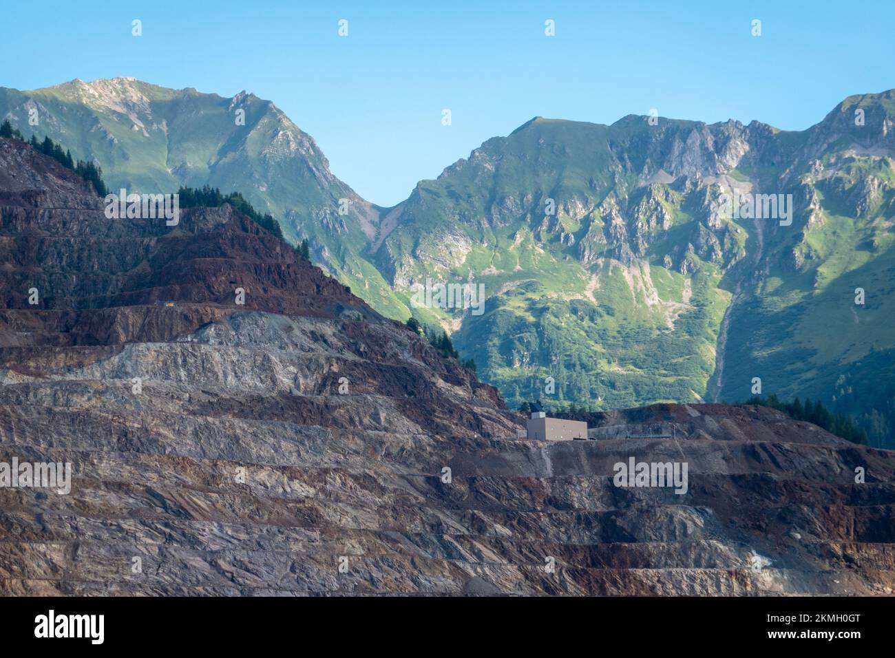 Abenteuer Erzberg. Eisenerz . Steiermark . Österreich Stockfoto