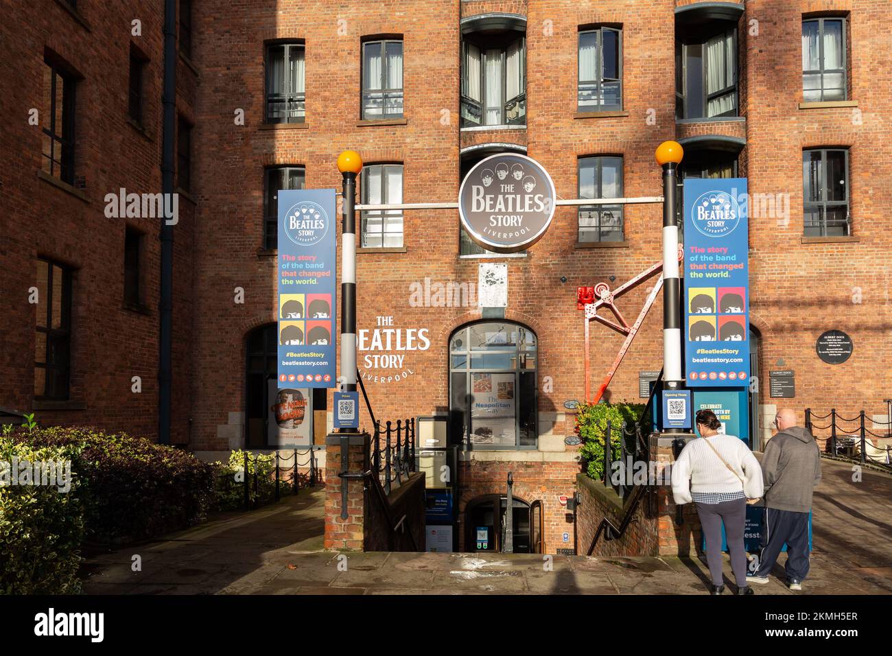 Liverpool, Großbritannien: The Beatles Story, ein Museum über das Leben der Merseyside Band, Royal Albert Dock Stockfoto