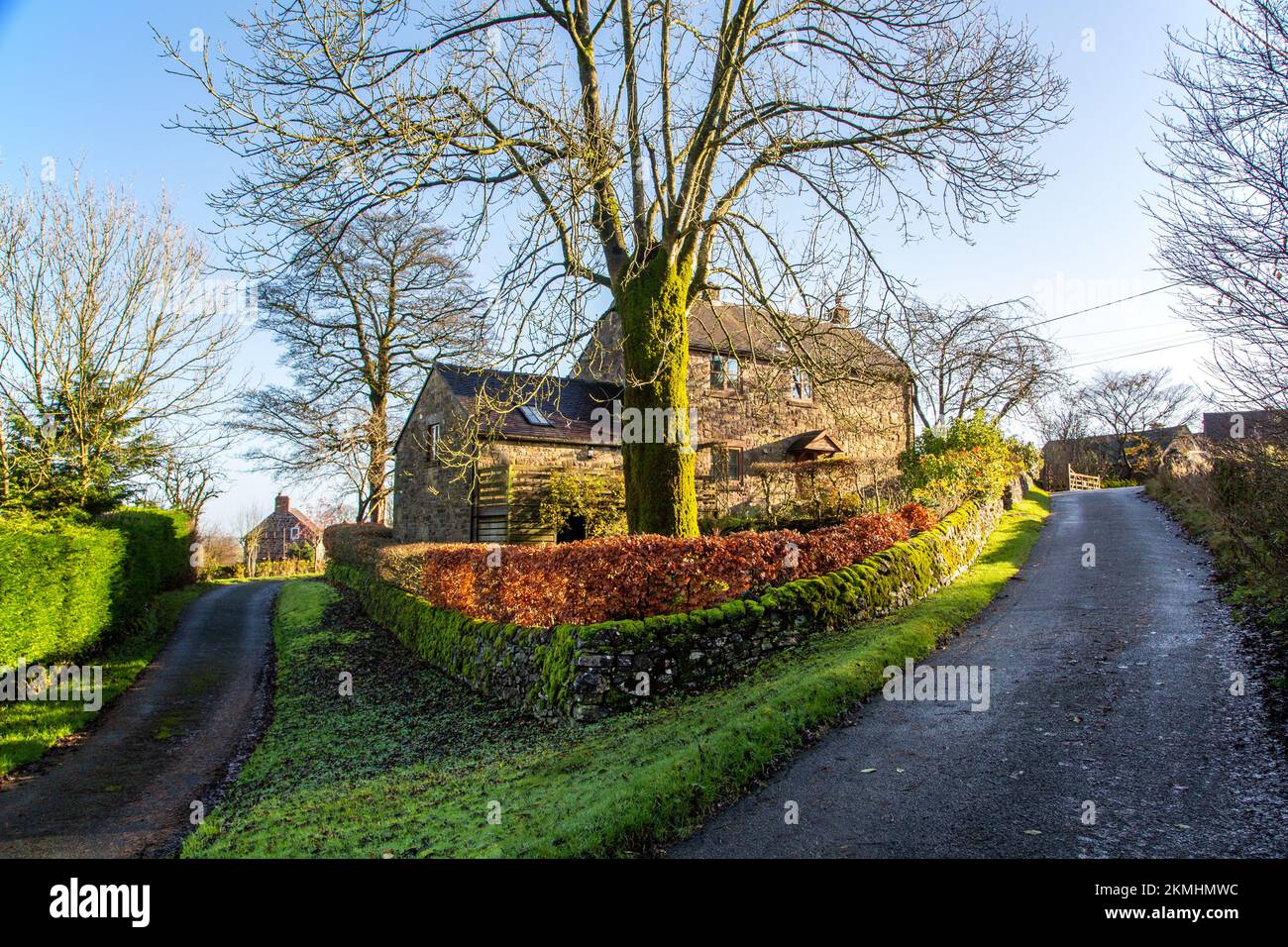 Landhaus im North Staffordshire Moorlands Peak District Dorf Grindon Stockfoto