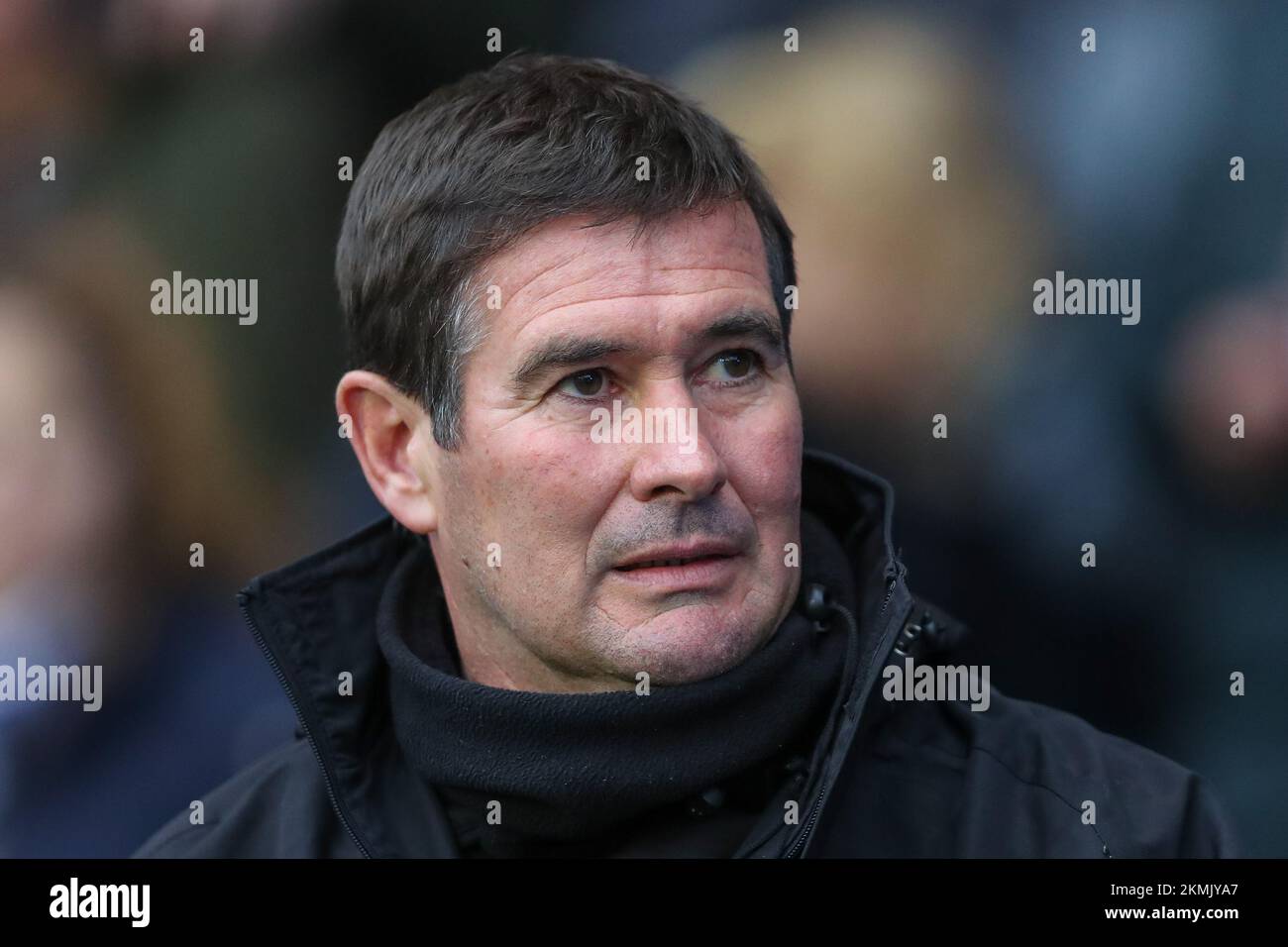 Sheffield, Großbritannien. 26.. November 2022. Nigel Clough Manager von Mansfield Town während des Spiels Sheffield Wednesday vs Mansfield Town in Hillsborough, Sheffield, Vereinigtes Königreich, Emirates FA Cup Round 2, 26.. November 2022 (Foto von Gareth Evans/News Images) in Sheffield, Vereinigtes Königreich, 11./26. November 2022. (Foto: Gareth Evans/News Images/Sipa USA) Guthaben: SIPA USA/Alamy Live News Stockfoto