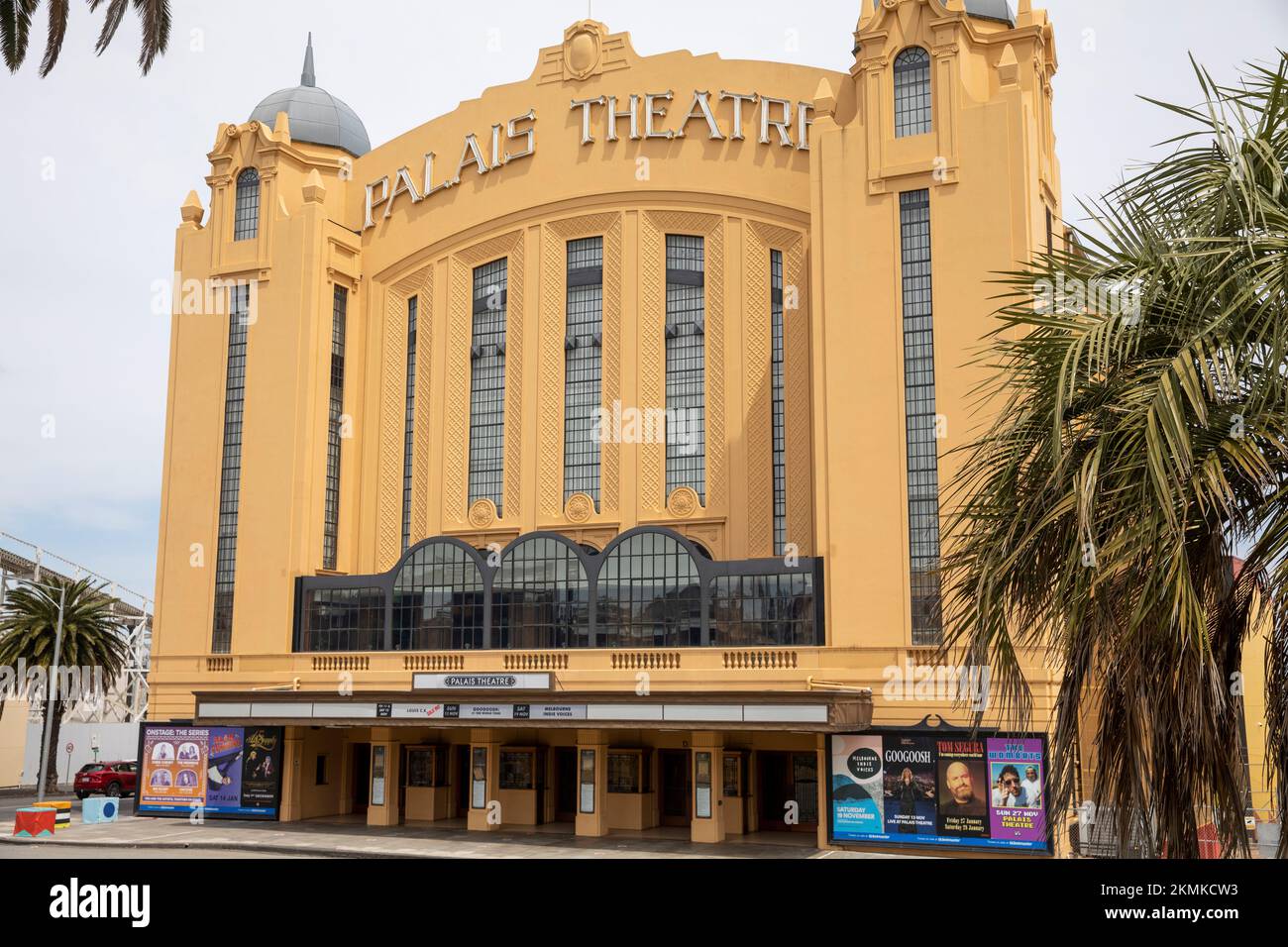 Palais Theatre, Art déco-Veranstaltungsort und Australiens größtes Sitztheater, im Strandvorort St. Kilda Melbourne, Victoria, Australien Stockfoto