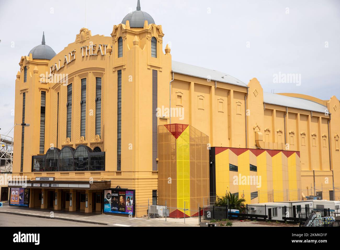 Palais Theatre, Art déco-Veranstaltungsort und Australiens größtes Sitztheater, im Strandvorort St. Kilda Melbourne, Victoria, Australien Stockfoto