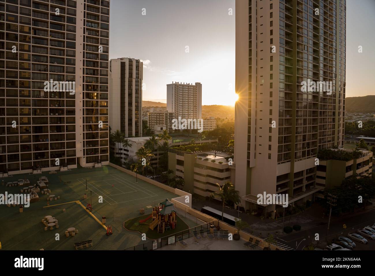 Honolulu Stadt von Ohau Hawaii USA Stockfoto