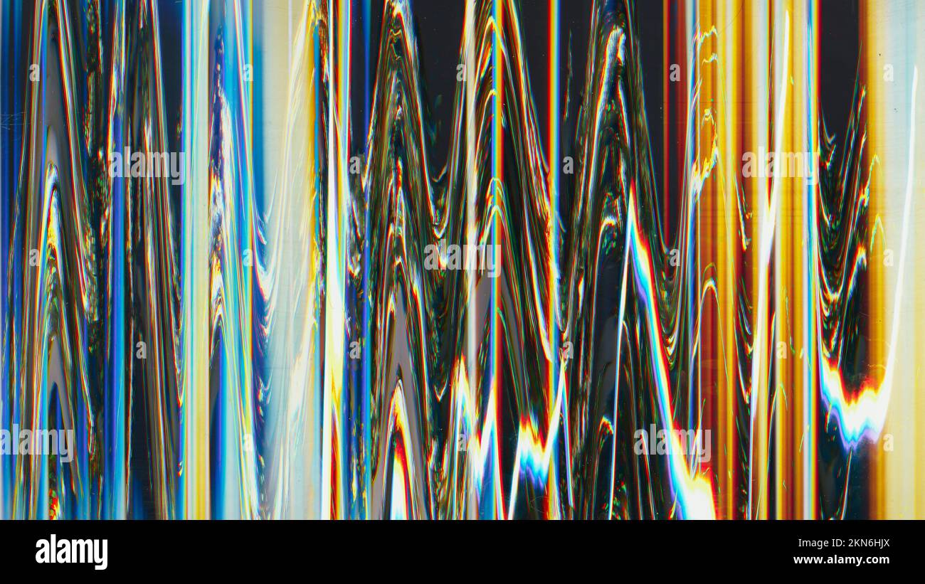 Analoge Störsignalstruktur statisches Rauschen überlagert Grunge Stockfoto