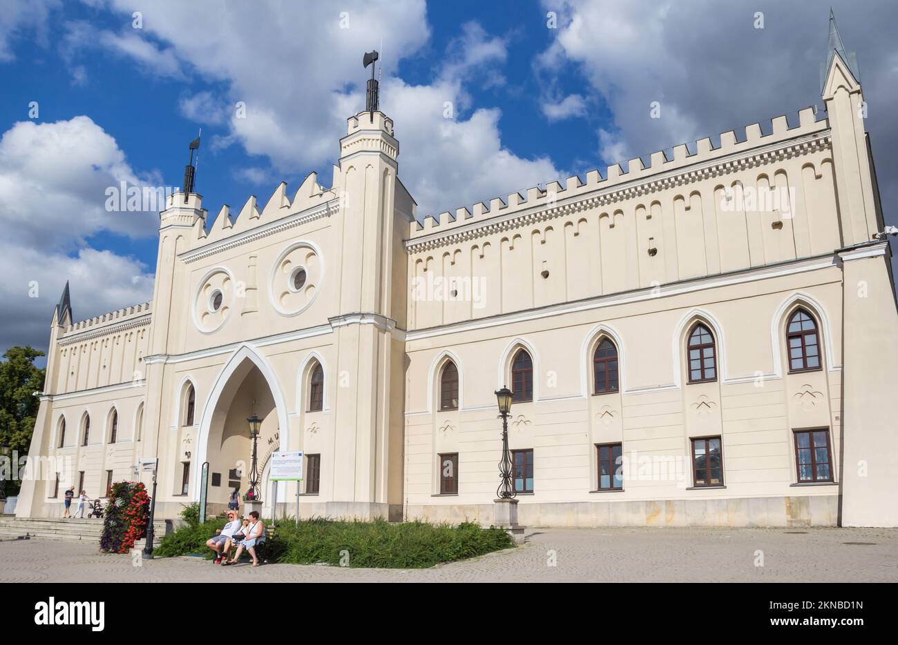 Vor der historischen Burg in Lublin, Polen Stockfoto