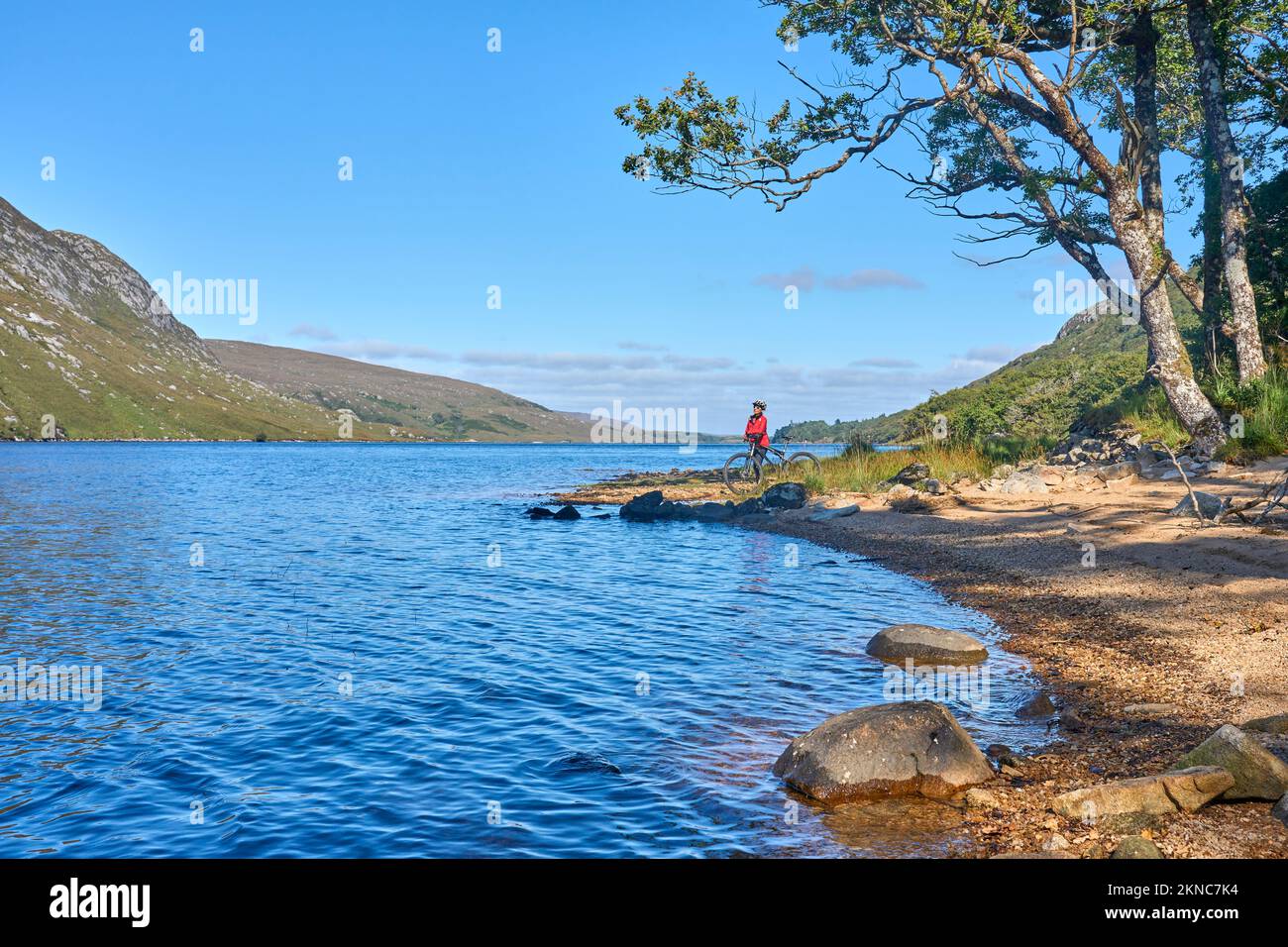 Landschaft am Lough Beagh im Glenveagh-Nationalpark, in der Nähe von Churchill, Donegal, Nordirland Stockfoto