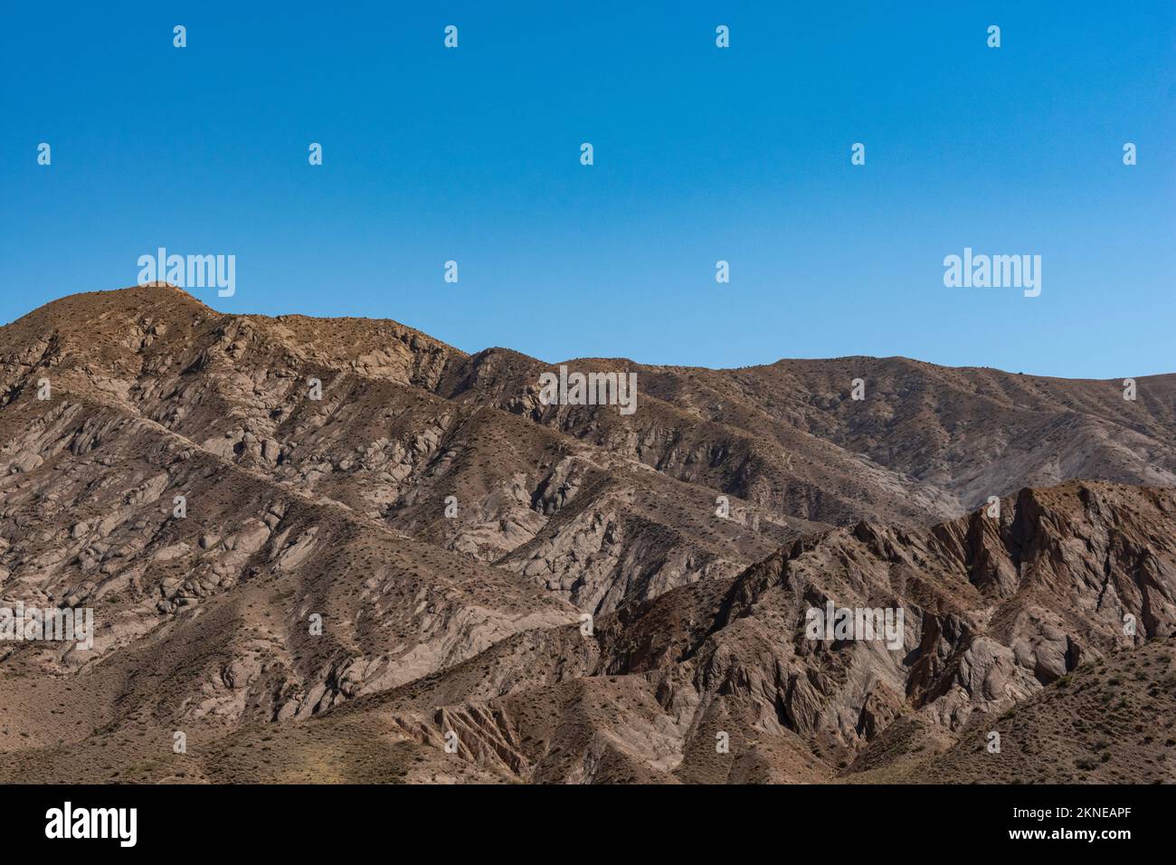 Blick auf die Stone Mountains auf Reisen Stockfoto