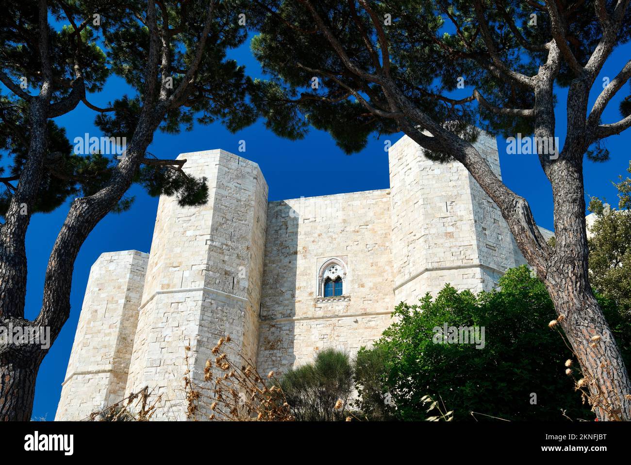Schloss, Castel del Monte, Stauferkaiser, Frederick II, Apulien, Italien Stockfoto