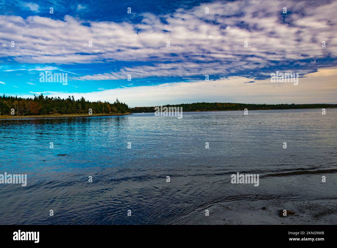 Der Strand entlang der Wreck Cove auf McNabs Island halifax Nova scotia canada Stockfoto