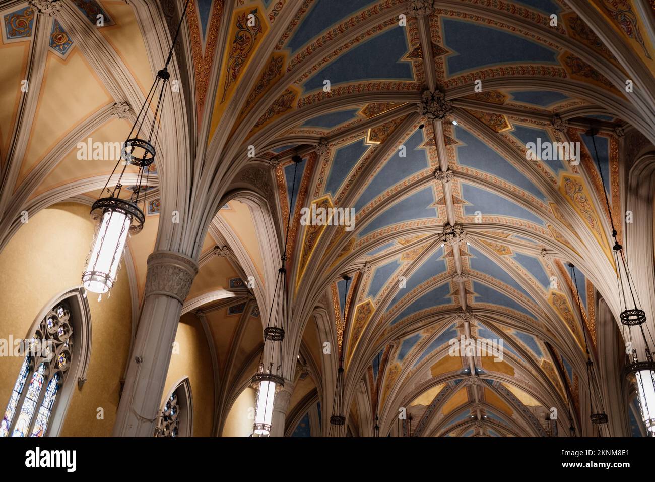 Baptist, Protestant, katholische Kirche. Wunderschönes Innere des Hauses Gottes. Lob, Gebete und Gebete, erobern sie prace an diesem Ort. Stockfoto