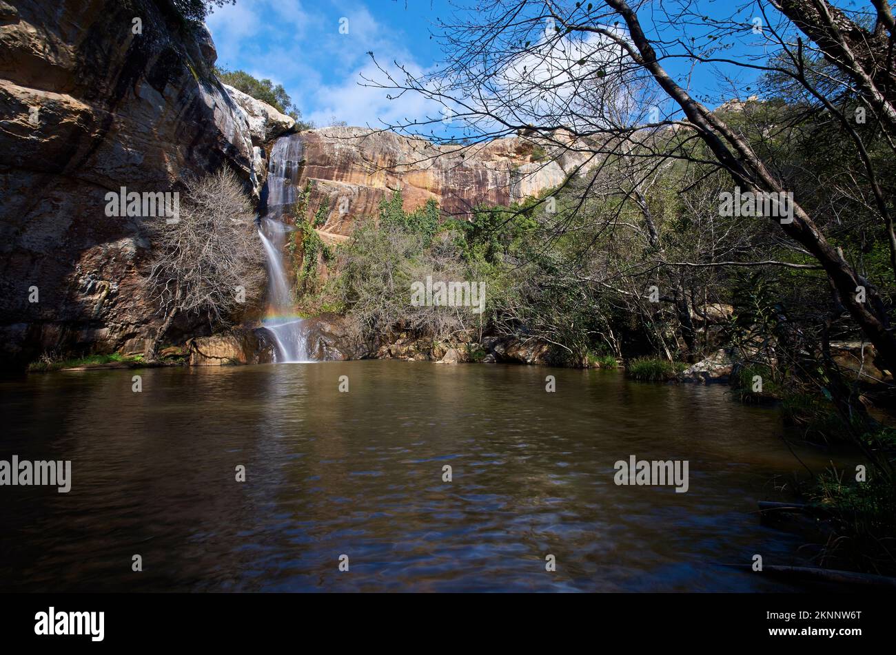 garganta del salado, cascada del salado, jimena Stockfoto