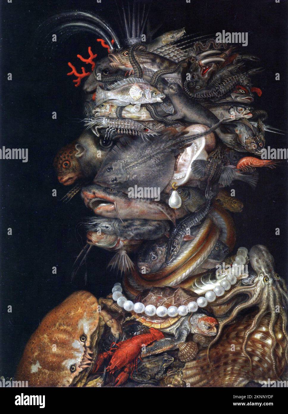 Wasser, 1566, Gemälde von Giuseppe Arcimboldo Stockfoto