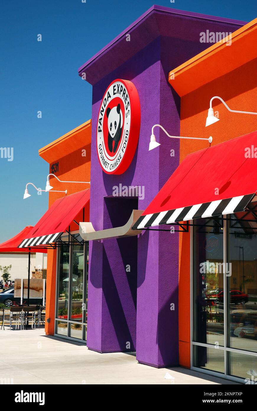 Das Restaurant „Panda Bowl“ serviert chinesische Gerichte Stockfoto