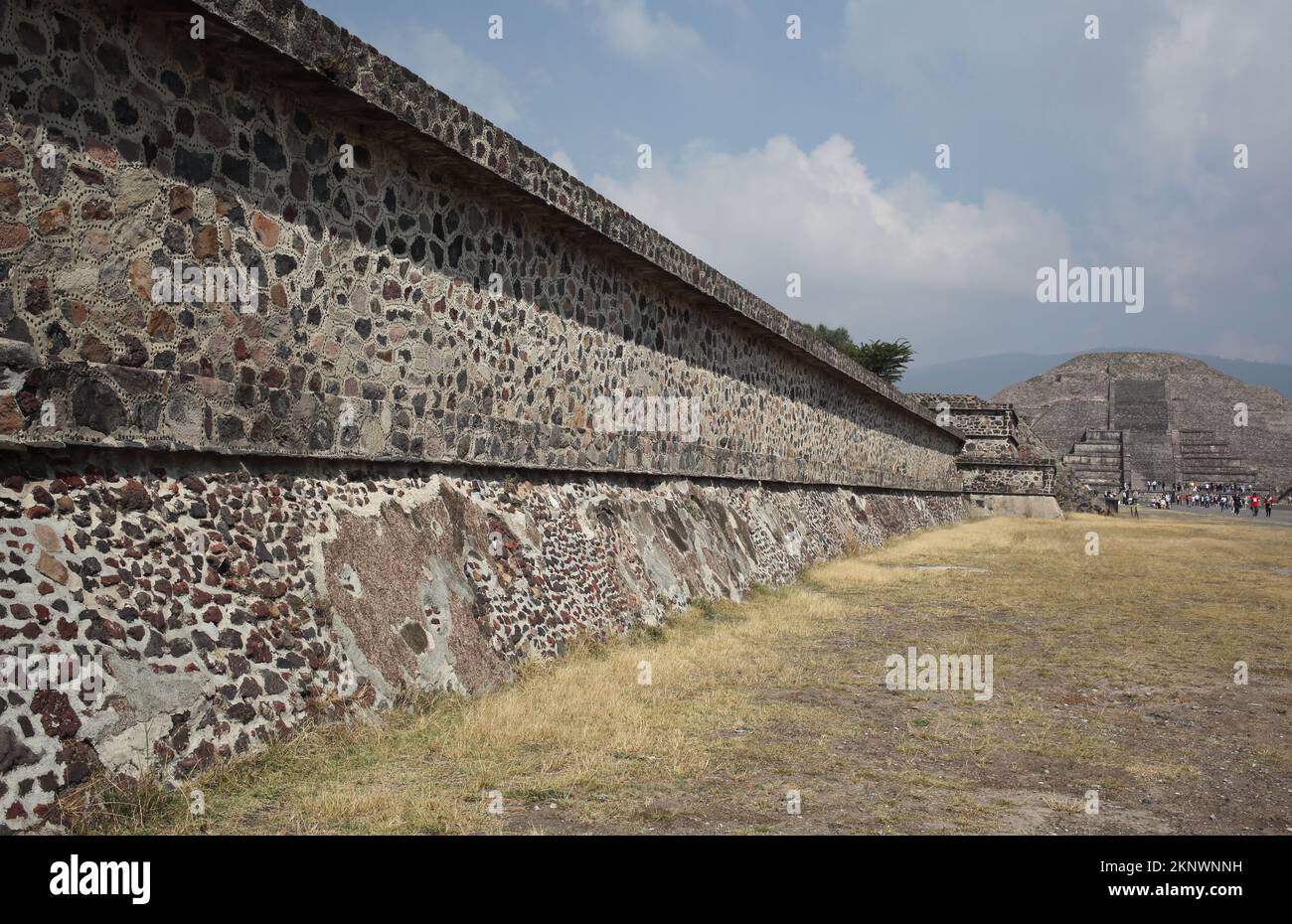 Teotihuacan bei Mexico City Stockfoto