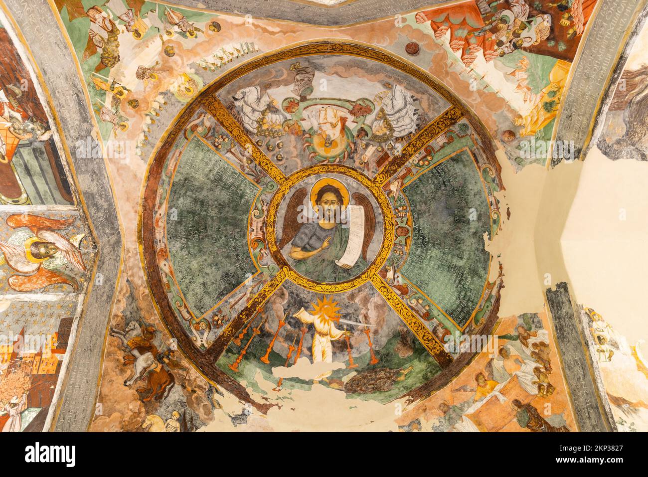 Kloster Sucevita, UNESCO-Weltkulturerbe als eine der bemalten Kirchen von Moldawien, Rumänien Stockfoto