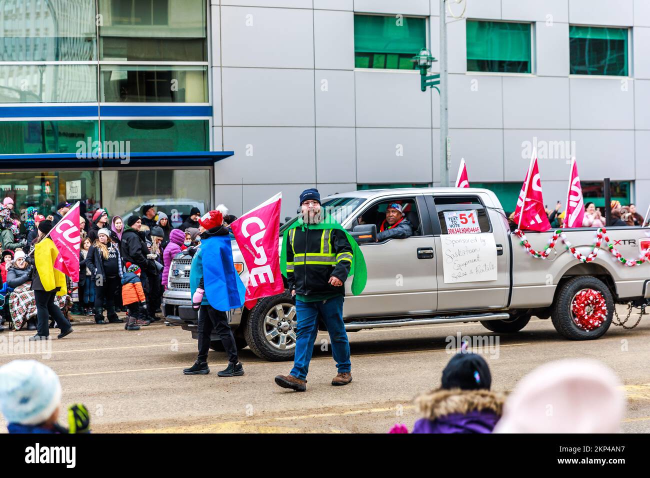 DIE 31ST. JÄHRLICHE SASKATOON SANTA CLAUS PARADE Stockfoto