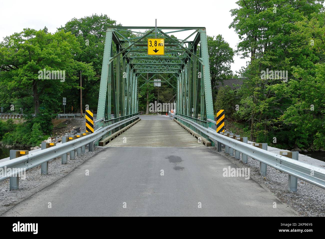 Architektur, Flussbrücke, Provinz Quebec, Kanada, Nordamerika Stockfoto