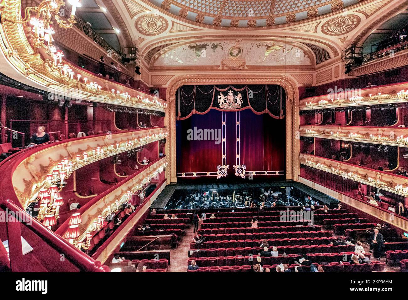 Auditorium des Royal Opera House Covent Garden, London, City of London, England, Vereinigtes Königreich, Großbritannien, Europa Stockfoto