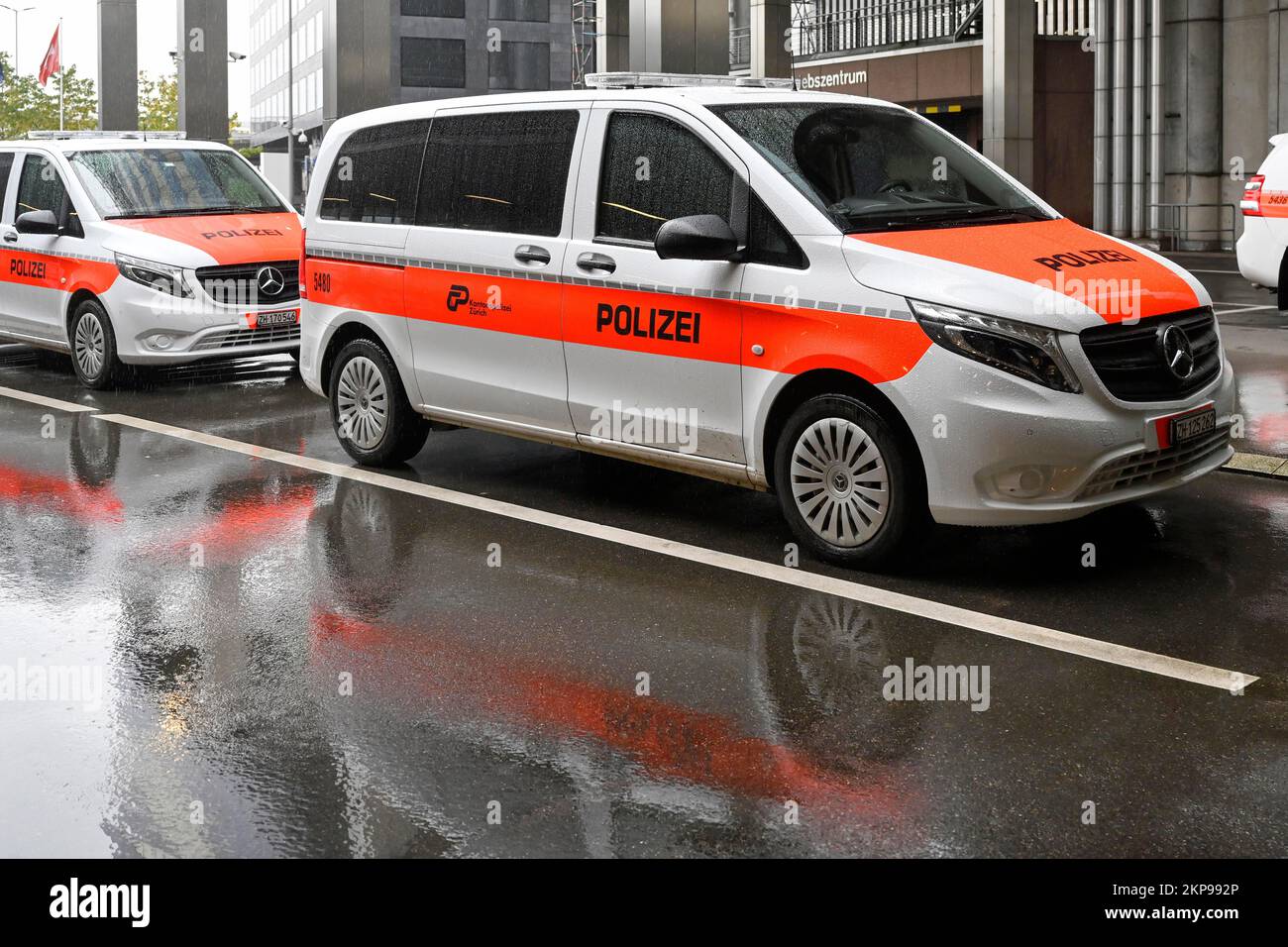 Polizeiwagen Zürcher Kantonspolizei, Schweiz, Europa Stockfoto