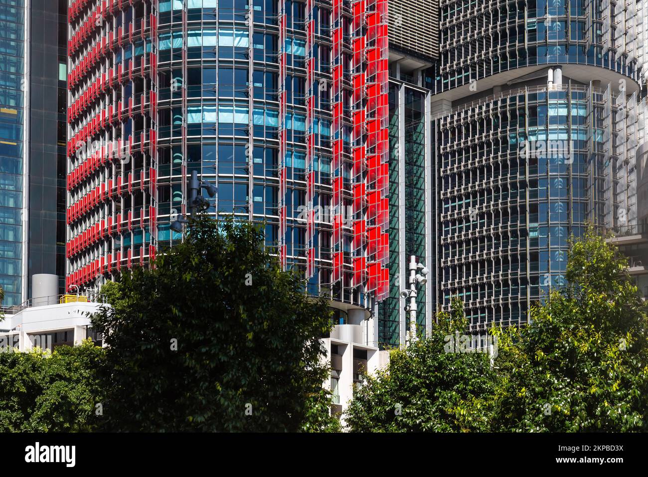 Sydney, Australien, 11.. Oktober 2022. Allgemeine Ansichten über das Entwicklungsprojekt Barangaroo, die International Towers und den Barangaroo Walkway, Sydney. Stockfoto