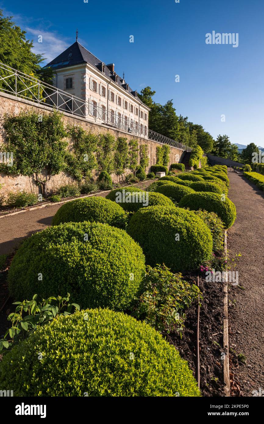 Botanical Conservatory of Gap-Charance und die Gärten des Charance Domain (als bemerkenswerter Garten Frankreichs bezeichnet). Hautes-Alpes (Alpen), Frankreich Stockfoto