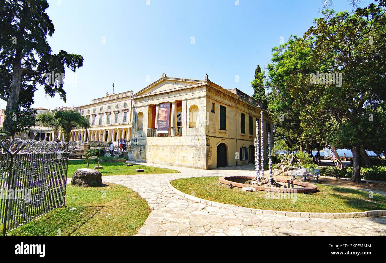 Asiatisches Kunstmuseum, Korfu, Griechenland, Europa Stockfoto