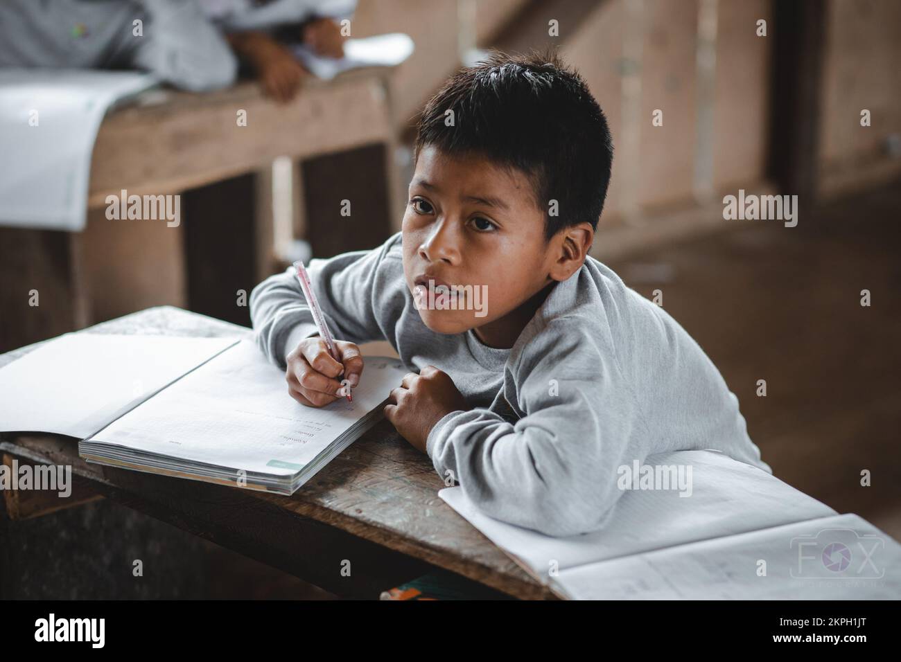 Indigene Kinder in der Schule Stockfoto