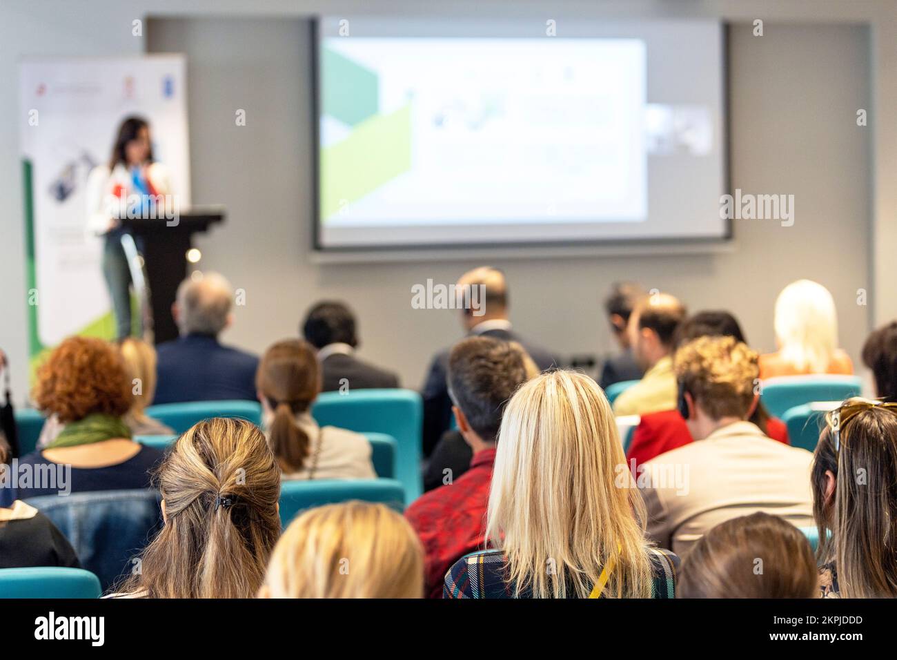 Geschäftskonferenz oder internationales politisches Treffen Stockfoto