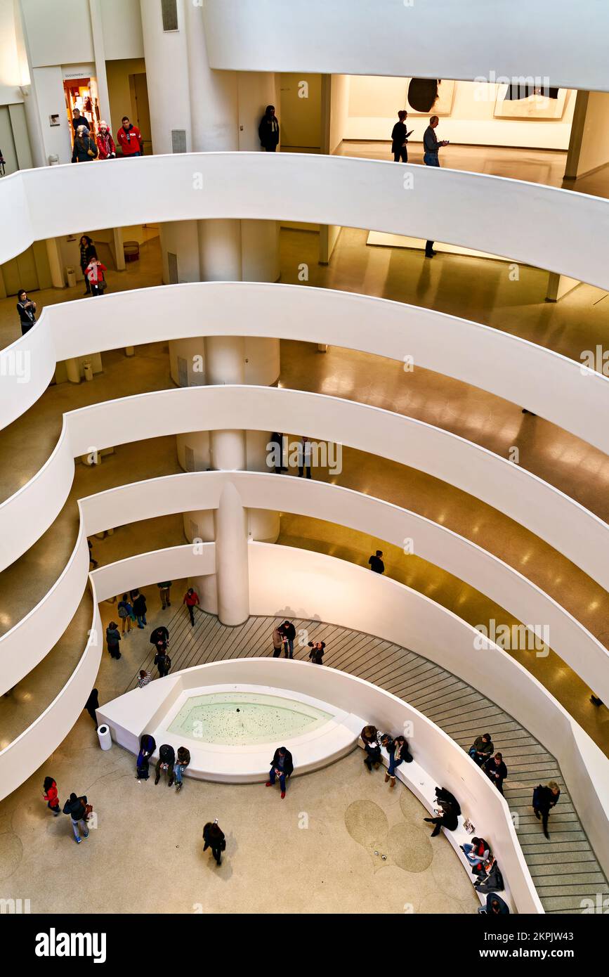 New York. Manhattan. Vereinigte Staaten. Solomon R. Guggenheim Museum Stockfoto