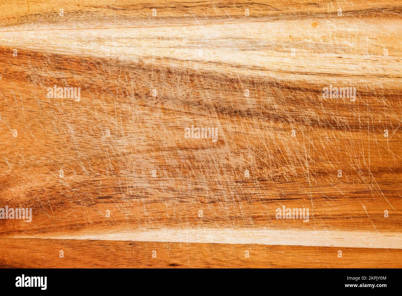 Verschlissene Holztafel als Hintergrund, Draufsicht Stockfoto